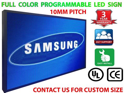 Full Color 12 X 38 Programmable 10mm Led Sign Board | Desertcart INDIA