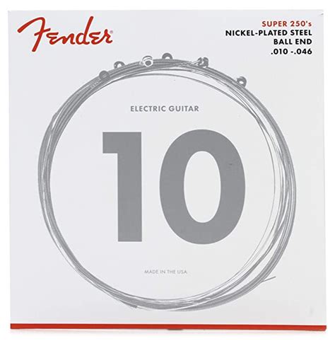 Fender Electric Guitar String Super 250 Nickel Plated .010-.046 250R ...