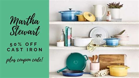 Martha Stewart Cast Iron 50% Off + Coupon Code :: Southern Savers