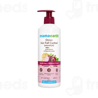Mamaearth Onion Shampoo For Hair Fall Control 400 Ml - Uses, Side ...