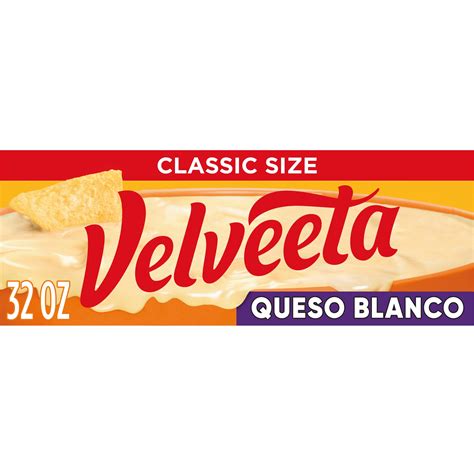 Velveeta Queso Blanco Melting Cheese Dip & Sauce, 32 oz Block - Walmart.com