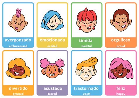 Emotions Flashcards in Spanish | Spanish to Go