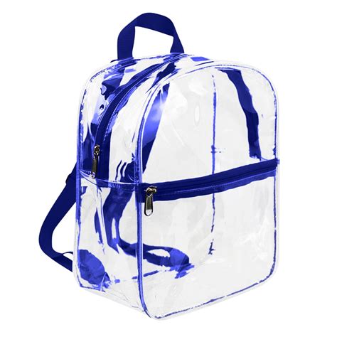 YIMWNYI Clear Backpack - Transparent Stadium Approved Mini Backpack ...