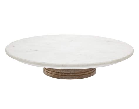 Godinger Lazy Susan Wood Marble Turntable Platter : Amazon.in: Home ...
