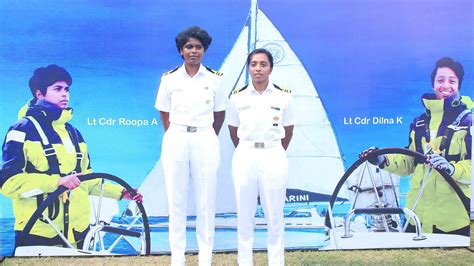 2 Indian Women Naval Officers Set To Sail Around The World In Eight ...