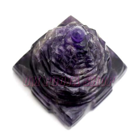 Shree Yantra in Amethyst Gemstone for puja online @ UK US