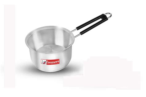 Buy Cassoware Stainless Steel Induction Base Sauce Pan - 900 ML ...