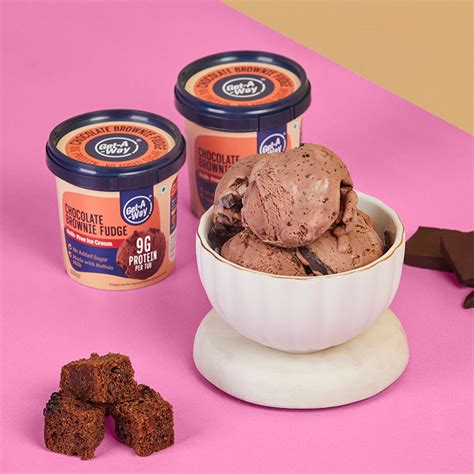 Chocolate Brownie Fudge Ice Cream | High Protein | Get-A-Way