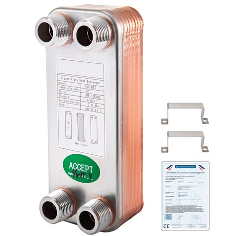 VEVOR Heat Exchanger 3x7.5,12 Plates Brazed Plate India | Ubuy