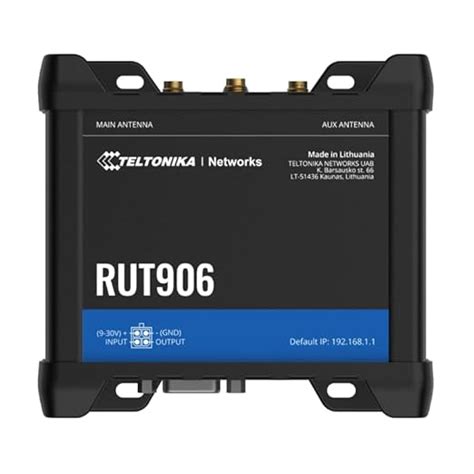 Teltonika RUT906: Compact Industrial 4G LTE Router, 4x Ethernet, WiFi ...