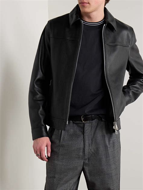 MR P. Full-Grain Leather Coach Jacket for Men | MR PORTER