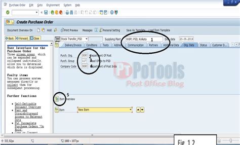 Indent from Head Office / Sub Post Office to Postal Store Depot