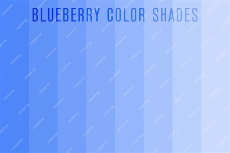 Premium Vector | Blueberry color shades palette