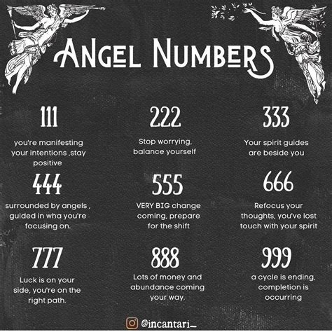 @mysticwitchofthemoon on Instagram: "Angel numbers by @incantari ...