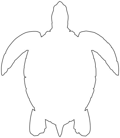 Shape of Sea Turtle | Free Printable Papercraft Templates