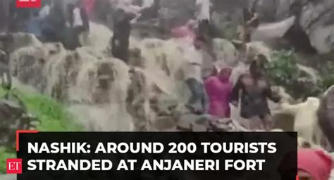 Maharashtra: Around 200 tourists stranded at Anjaneri Fort in Nashik ...