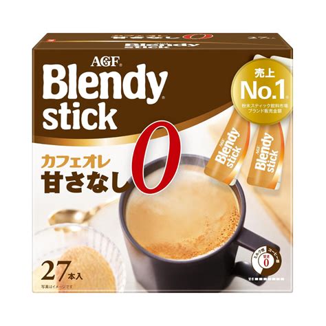 AGF Blendy Stick Cafe au Lait Unsweetened 27 Sticks [Stick Coffee] | M ...