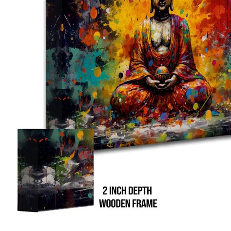 Serene Retreat: Lord Buddha Wall Art Paintings for Bedroom Decor ...