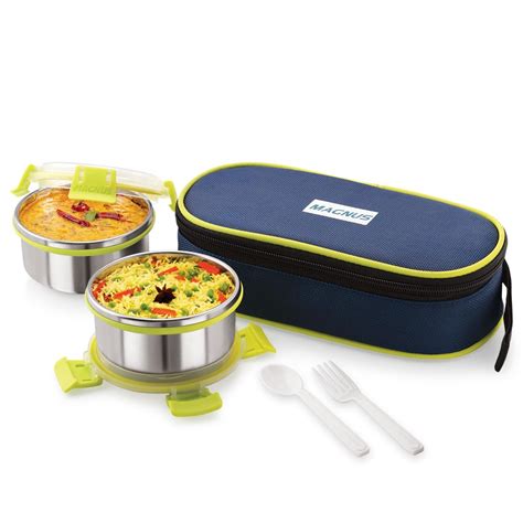 Buy Magnus Avanza 2 - Stainless Steel Leakproof Lunch Box with Klip ...