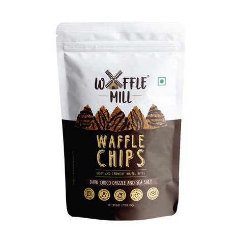 Waffle Chips - Dark Choco Drizzle and Sea Salt - 4 Packets – Waffle Mill