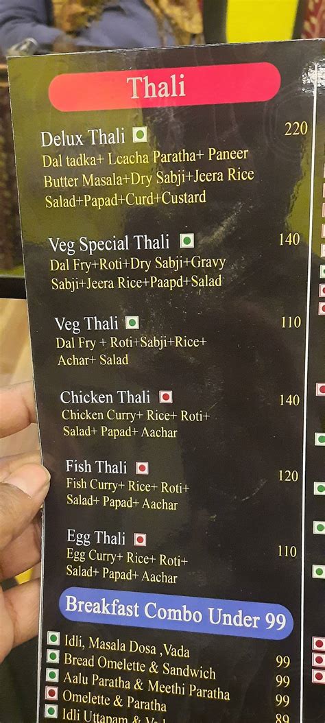 Menu at Eden Cafe and Restaurant, Bilaspur