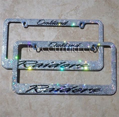 Image result for Custom Bling License Plate Frames