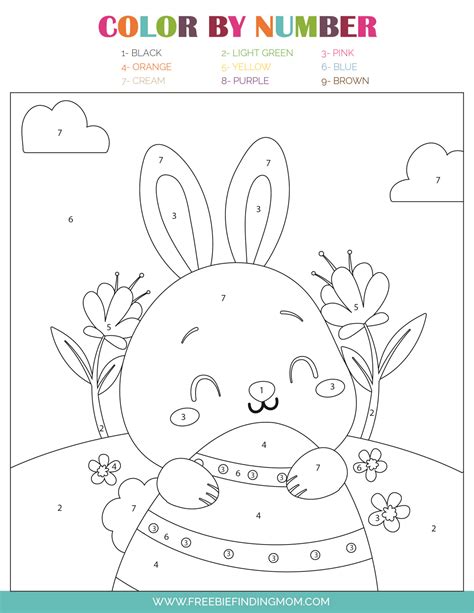 3 Free Easter Color by Number Printables