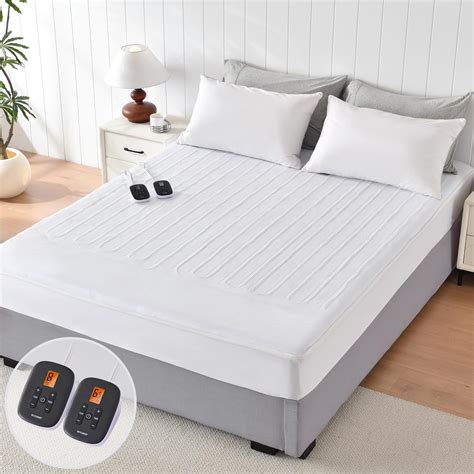 Amazon.com: WOOMER Electric Mattress Pad Queen Size, Dual Control ...