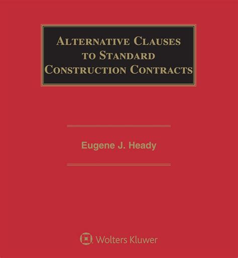 Buy Alternative Clauses to Standard Construction Contracts Book Online ...