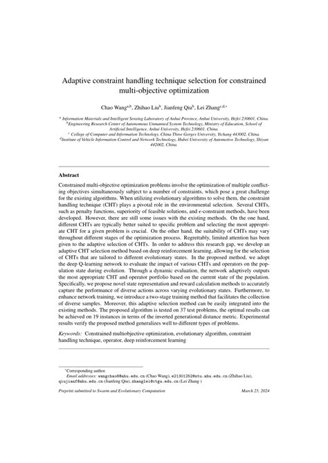 Image result for Properties of Constraint Method in Multi Objective Optimization
