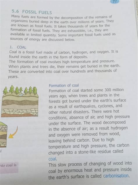 Image result for How Fossil Fuels Are Formed Chart Class 5