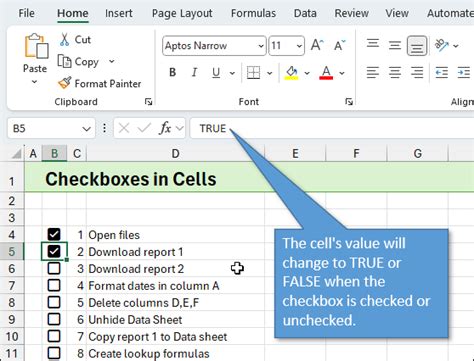 Image result for Excel Checkbox Feature