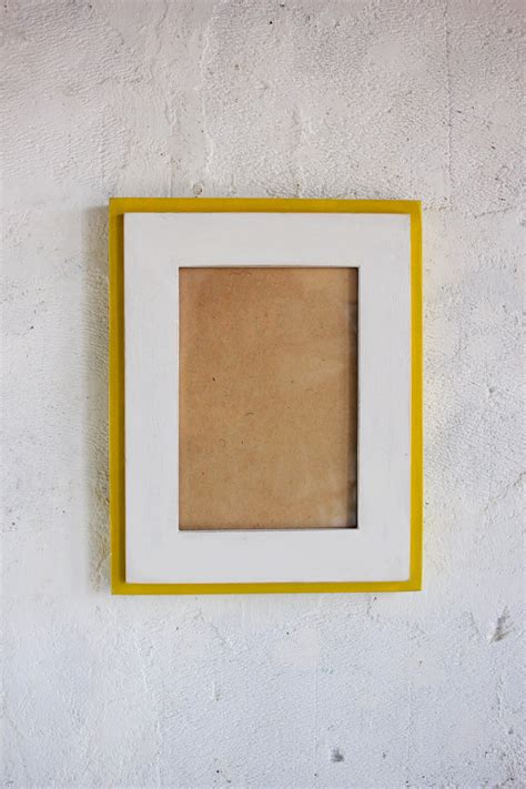 White-Yellow Picture Frame – J.L.HOME DECOR