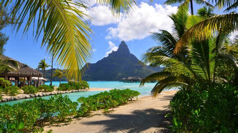 Bora Bora Desktop Wallpaper 1920x1200 Tropical, No People, Beauty In