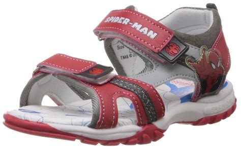 Spiderman Boys Red Grey Sandals and Floaters - 1 UK/33 EU : Amazon.in ...