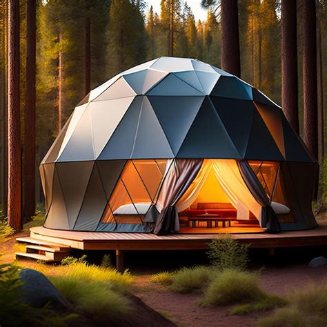 Geo dome camp in the forest glamping luxury glamorous camping life in ...