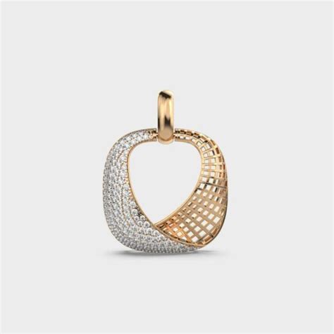 Buy Swirling Mesh Diamond Pendant Online | Jewelbox