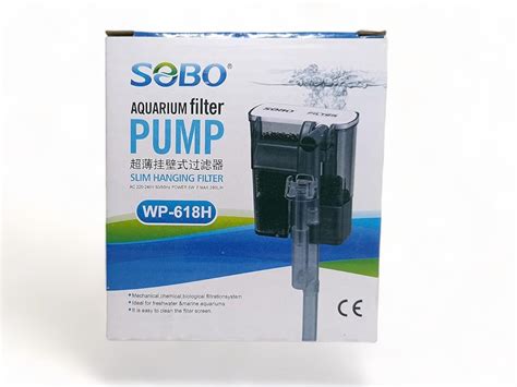SOBO Aquarium Hang On Back Filter WP - 618H 5W 280L/H for Small Size ...