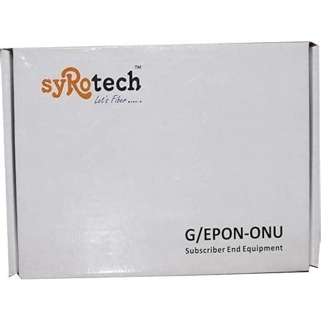 Syrotech SY-G/EPON-1110 WDAONT Wont G/EPON ONU Wireless Router Optical ...