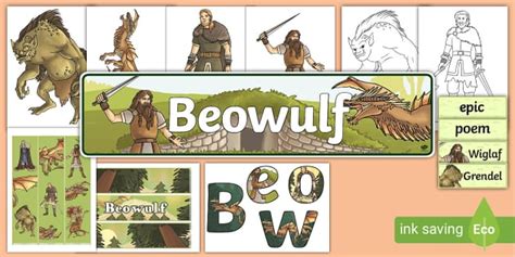 Beowulf Display Pack (teacher made) - Twinkl