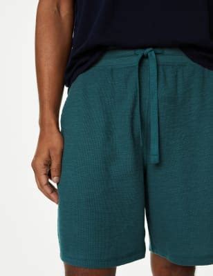 Pure Cotton Waffle Loungewear Shorts
