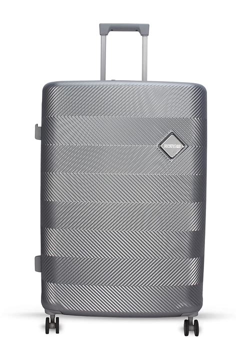 American Tourister Polycarbonate Texture Trolley Bag 4 Spinner Wheels ...