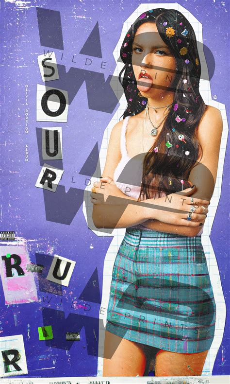 Olivia Rodrigo Sour Poster, Olivia Rodrigo Poster, Olivia Rodrigo Album ...