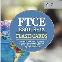 Buy FTCE ESOL K-12 Flash Cards Book: Test Prep Review with 300 ...
