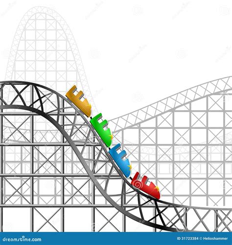 Roller Coaster Cars Clipart Yellow