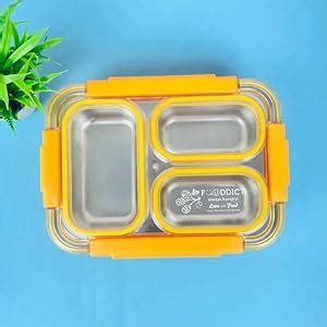 Buy Zerya 3 Compartment Stainless Steel Leak Proof and Transfer Proof ...