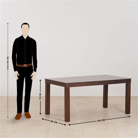 Buy (Refurbished) Hercules 6-Seater Dining Table - Brown from Home ...