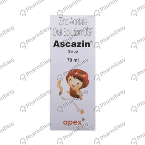 Ascazin 20 MG/5ML Syrup (70): Uses, Side Effects, Price & Dosage ...
