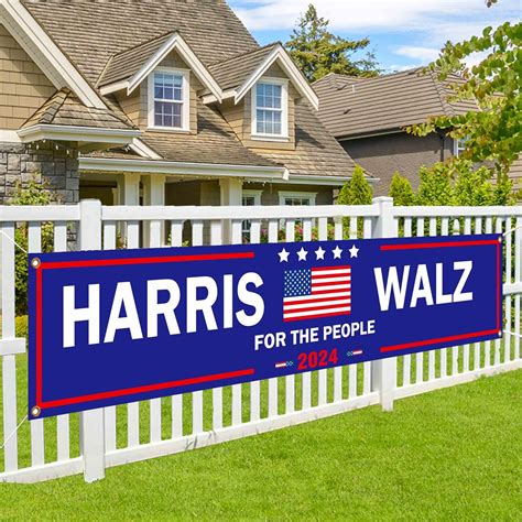 Clxse Kamala Harris Tim Walz 2024 Large Banner,Harris Walz India | Ubuy