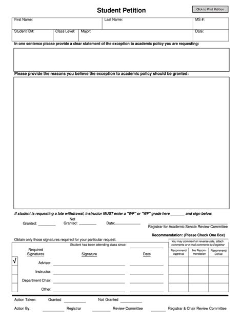 Fillable Online westmont Student Petition Fax Email Print - pdfFiller